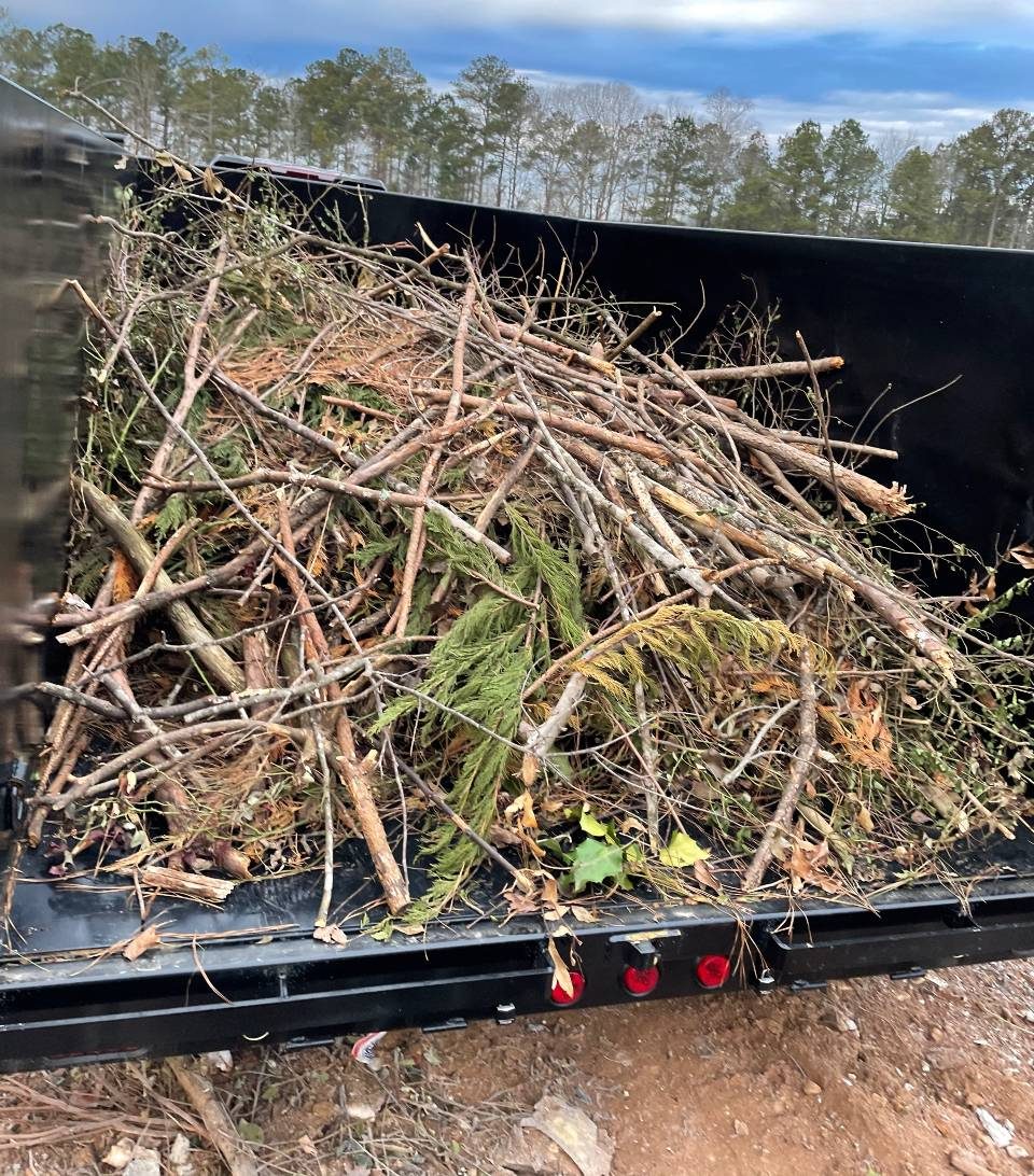 Yard brush and debris load