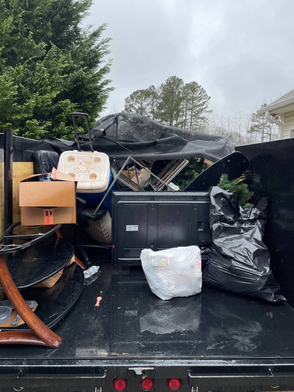 Cleanout load ready to haul